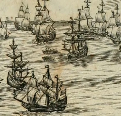An illustration from Rerum ad sylvam-dvcis atave alibi in Belgio aut Belgis anno [1629] gestarum historia, 1631, leaf 4