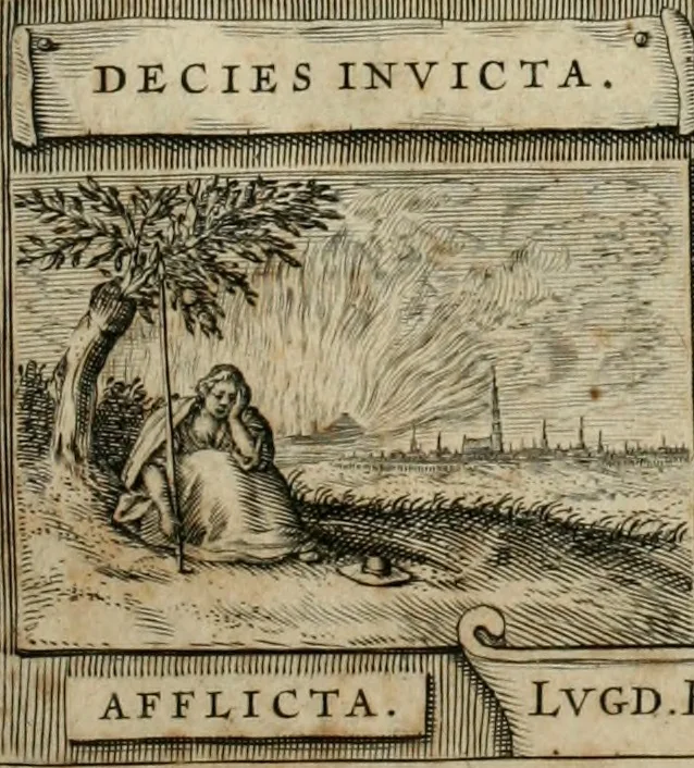 An illustration from Rerum ad sylvam-dvcis atave alibi in Belgio aut Belgis anno [1629] gestarum historia, 1631, leaf 4