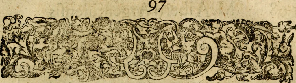 An illustration from Rerum Alamannicarum scriptores aliquot vetusti : à quibus Alamannorum qui nunc partim Suevis, partim Helvetiis cessere, historiae tam saeculares, quam ecclesiasticae traditae sunt : tribus tomis divisi, cum glossis rerum et verborum difficiliorum, ex bibliotheca Melchioris Haiminsfeldii Goldasti. Cum indice rerum & verborum accuratissimo, 1661, leaf 1404