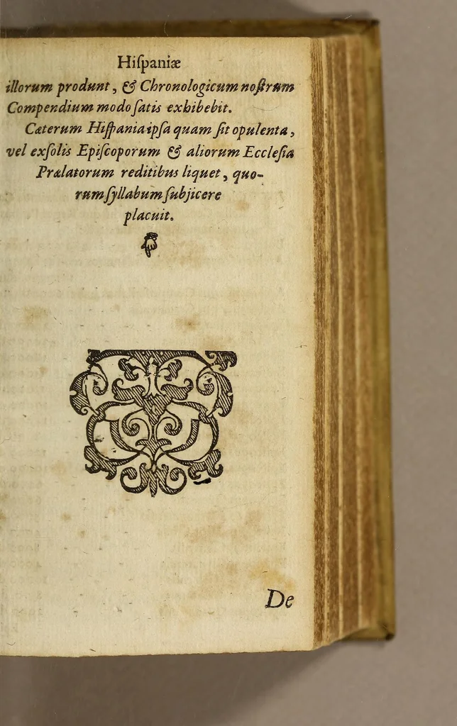 An illustration from Rerum Hispanicarum chronologica series. : Ad compendium relata, & ex diversissimis scriptorum monimentis excerpta., 1664, leaf 15