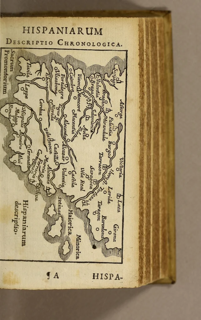 An illustration from Rerum Hispanicarum chronologica series. : Ad compendium relata, & ex diversissimis scriptorum monimentis excerpta., 1664, leaf 21
