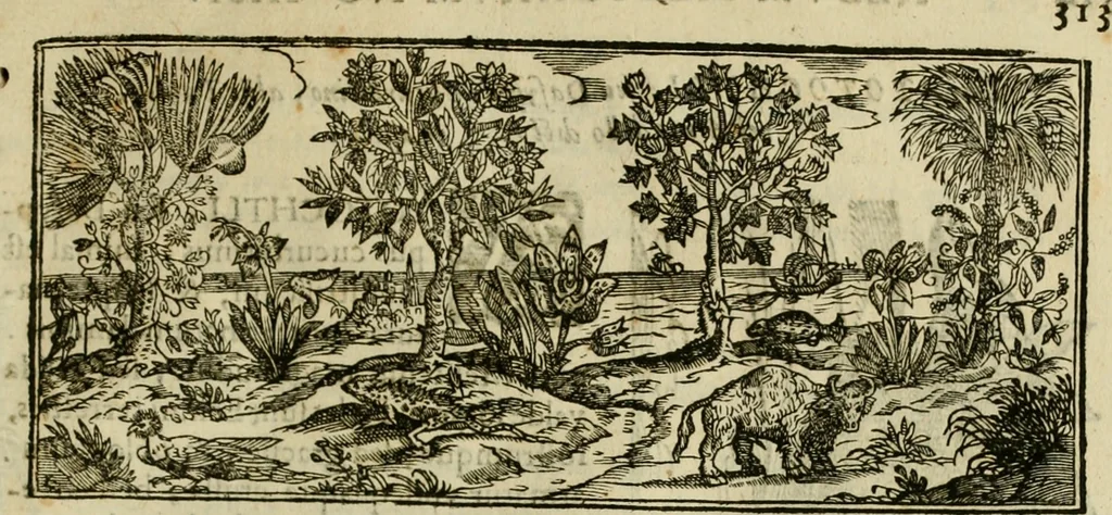An illustration from Rerum medicarum Novae Hispaniae thesaurus, seu, Plantarum animalium mineralium Mexicanorum historia, 1651, leaf 360