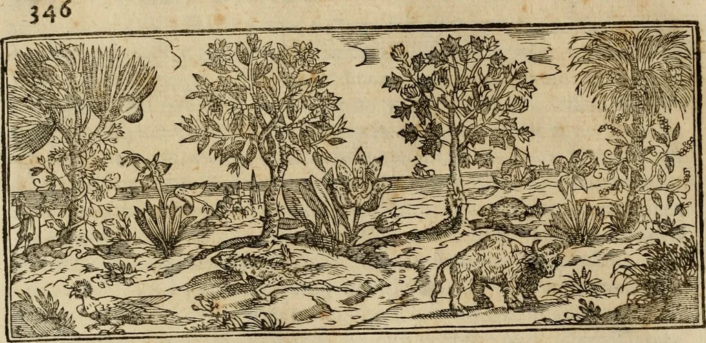An illustration from Rerum medicarum Novae Hispaniae thesaurus, seu, Plantarum animalium mineralium Mexicanorum historia, 1651, leaf 393