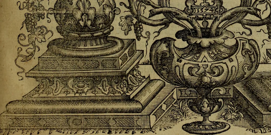 An illustration from Rervm anglicarvm scriptores post Bedam praecipvi, 1596, leaf 10