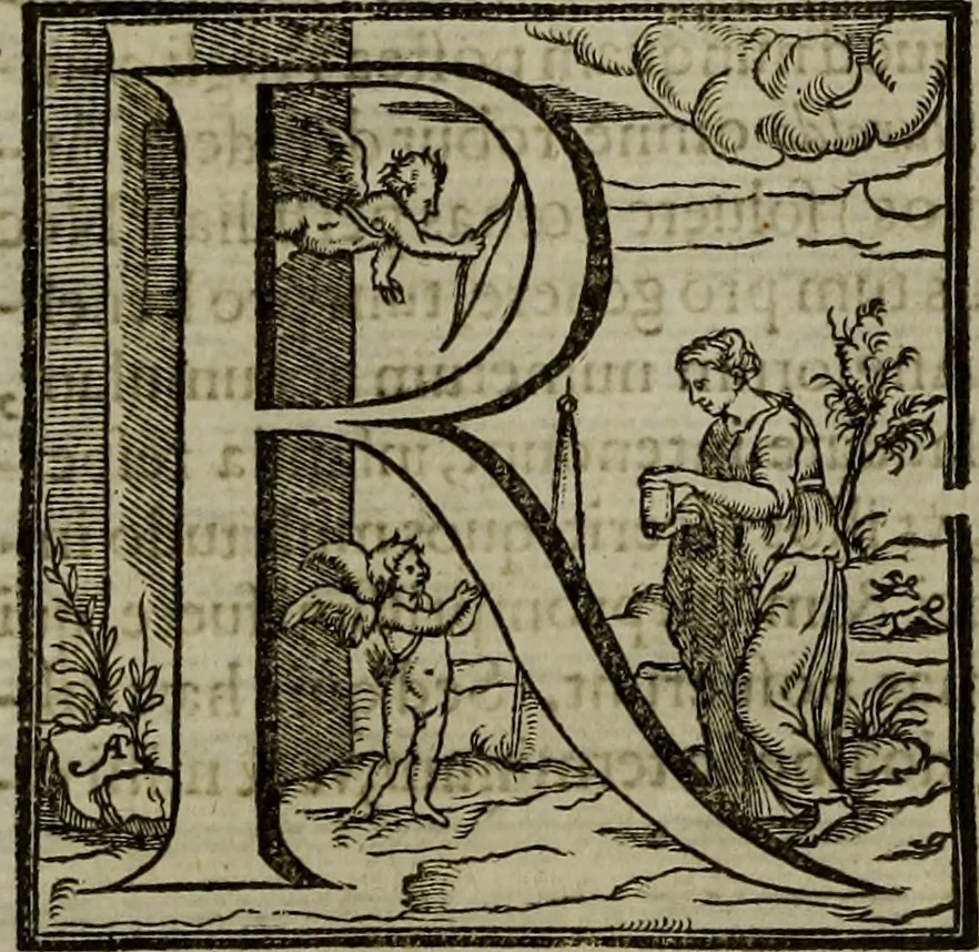 An illustration from Rervm anglicarvm scriptores post Bedam praecipvi, 1596, leaf 115