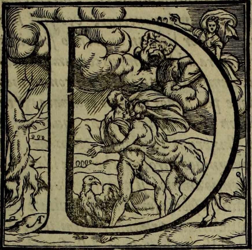 An illustration from Rervm anglicarvm scriptores post Bedam praecipvi, 1596, leaf 12
