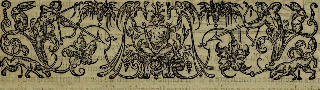 An illustration from Rervm anglicarvm scriptores post Bedam praecipvi, 1596, leaf 182