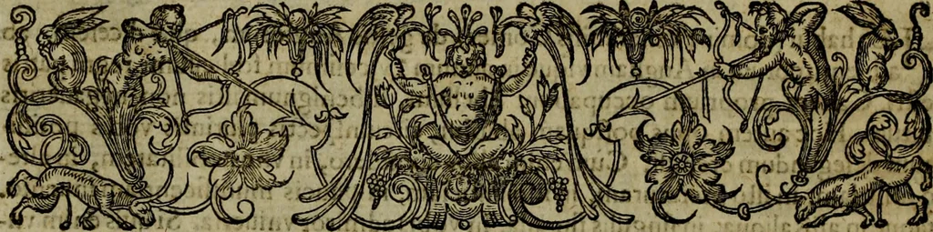 An illustration from Rervm anglicarvm scriptores post Bedam praecipvi, 1596, leaf 205