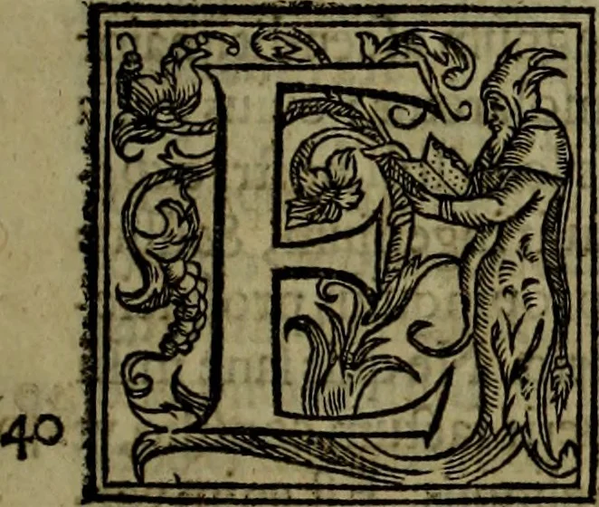 An illustration from Rervm anglicarvm scriptores post Bedam praecipvi, 1596, leaf 24