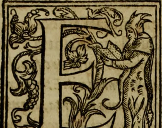 An illustration from Rervm anglicarvm scriptores post Bedam praecipvi, 1596, leaf 329