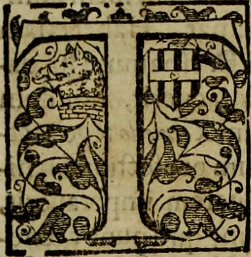 An illustration from Rervm anglicarvm scriptores post Bedam praecipvi, 1596, leaf 331