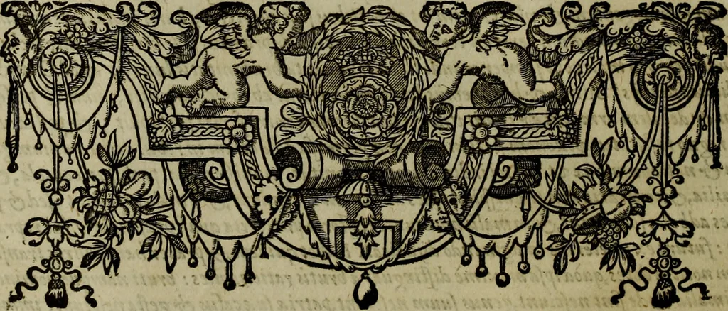 An illustration from Rervm anglicarvm scriptores post Bedam praecipvi, 1596, leaf 347