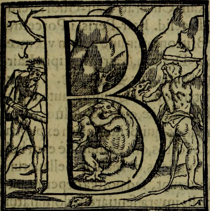 An illustration from Rervm anglicarvm scriptores post Bedam praecipvi, 1596, leaf 348