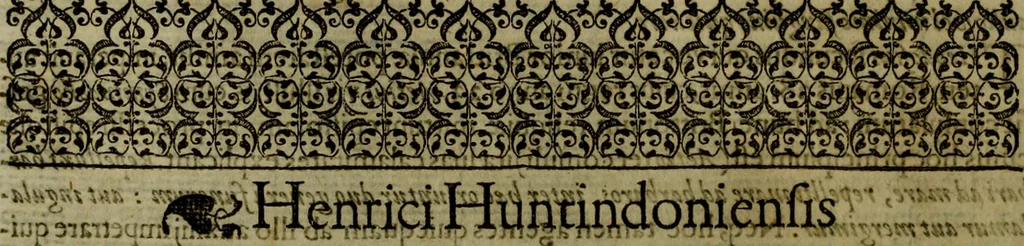 An illustration from Rervm anglicarvm scriptores post Bedam praecipvi, 1596, leaf 361