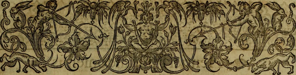 An illustration from Rervm anglicarvm scriptores post Bedam praecipvi, 1596, leaf 404