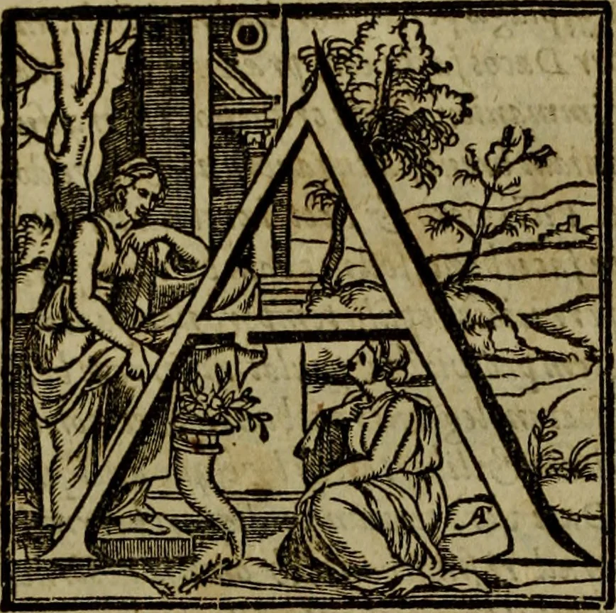 An illustration from Rervm anglicarvm scriptores post Bedam praecipvi, 1596, leaf 405