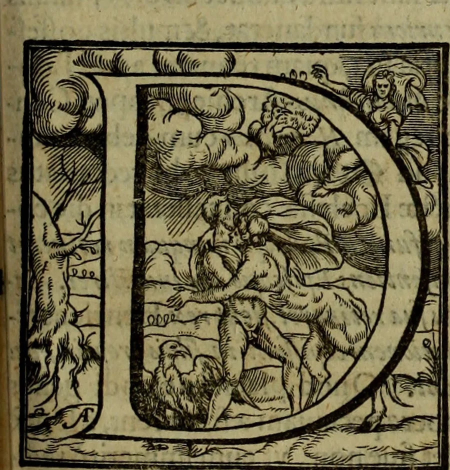 An illustration from Rervm anglicarvm scriptores post Bedam praecipvi, 1596, leaf 448
