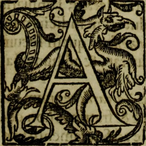 An illustration from Rervm anglicarvm scriptores post Bedam praecipvi, 1596, leaf 69