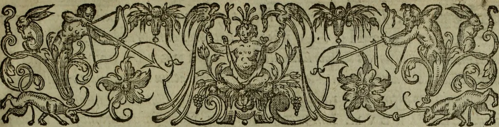 An illustration from Rervm anglicarvm scriptores post Bedam praecipvi, 1596, leaf 8