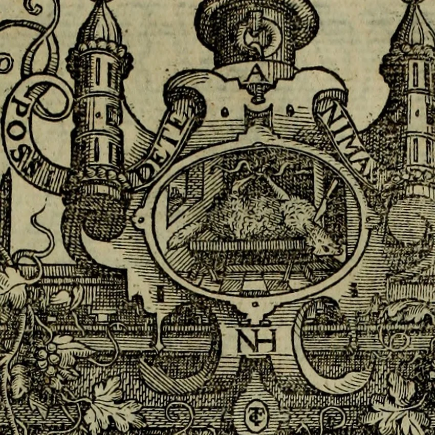 An illustration from Rervm anglicarvm scriptores post Bedam praecipvi, 1596, leaf 948