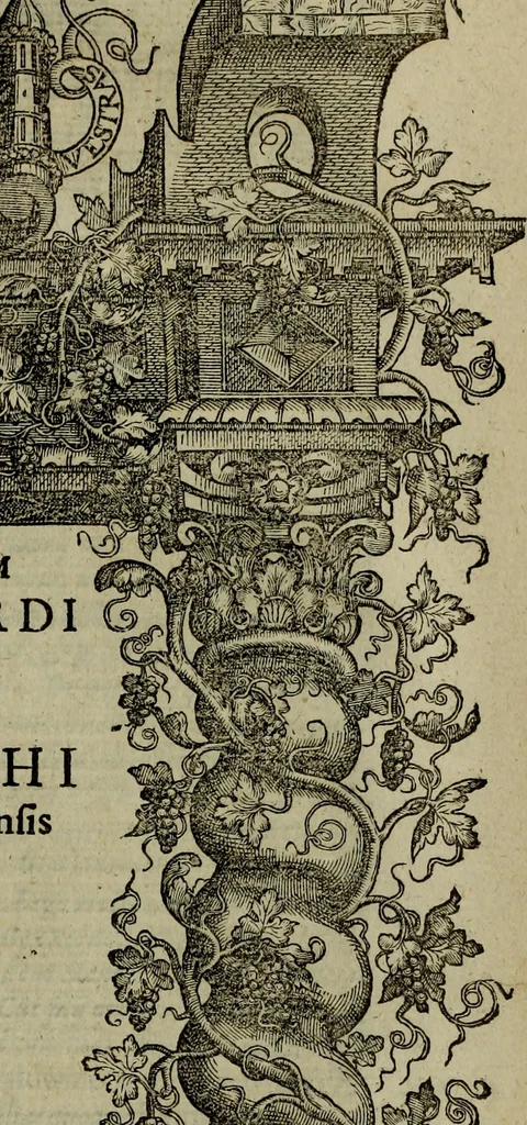 An illustration from Rervm anglicarvm scriptores post Bedam praecipvi, 1596, leaf 948