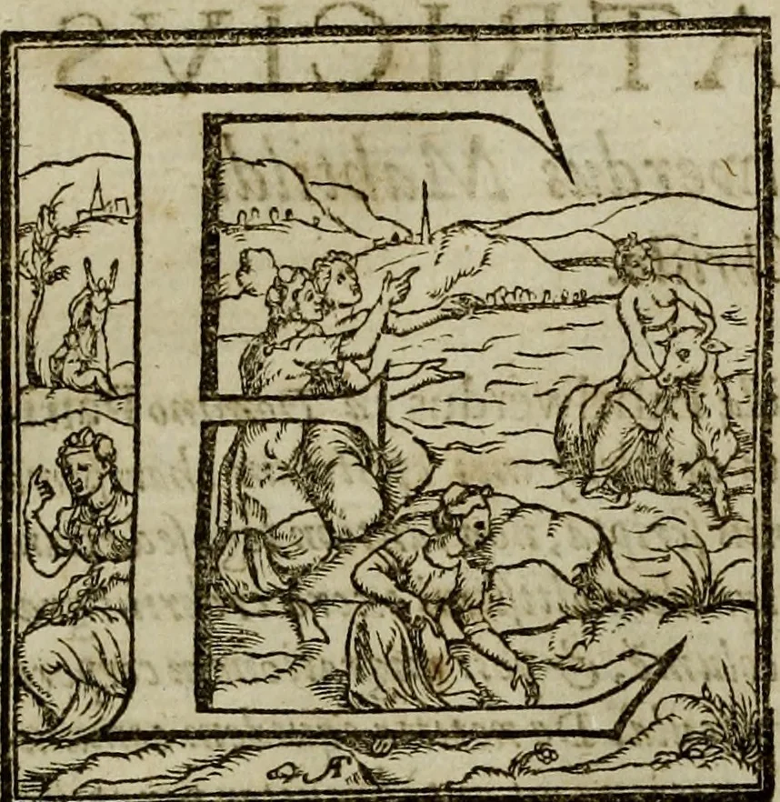 An illustration from Rervm anglicarvm scriptores post Bedam praecipvi, 1596, leaf 951