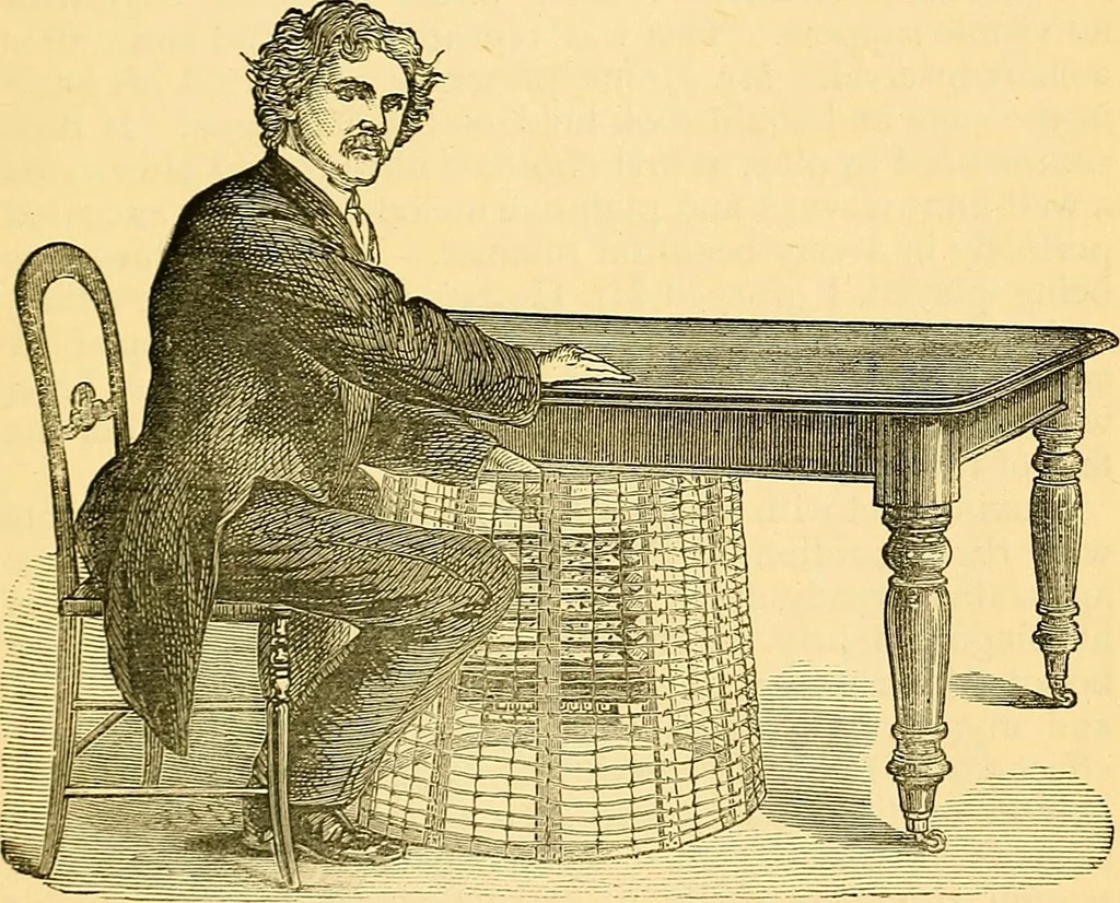An illustration from Researches in the phenomena of spiritualism, 1874, leaf 16