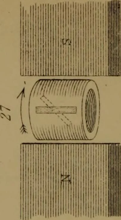 An illustration from Researches on diamagnetism and magne-crystallic action : including the question of diamagnetic polarity, 1870, leaf 149