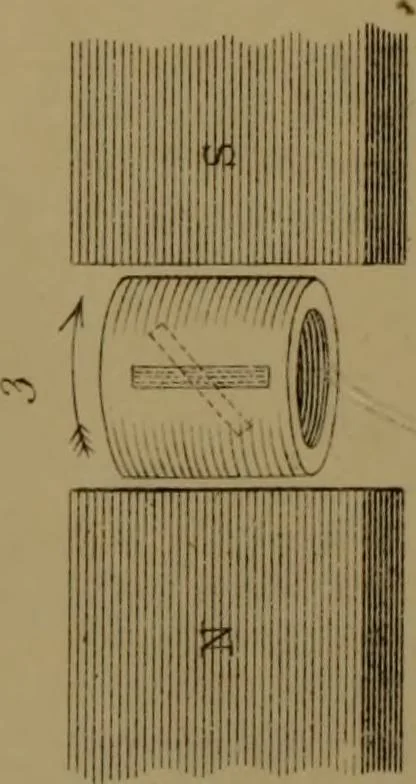 An illustration from Researches on diamagnetism and magne-crystallic action : including the question of diamagnetic polarity, 1870, leaf 149