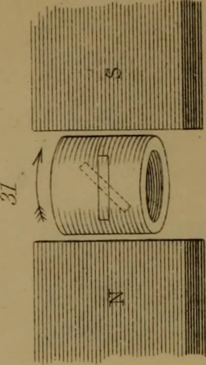 An illustration from Researches on diamagnetism and magne-crystallic action : including the question of diamagnetic polarity, 1870, leaf 151