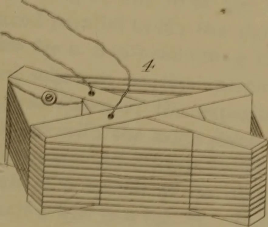 An illustration from Researches on diamagnetism and magne-crystallic action : including the question of diamagnetic polarity, 1870, leaf 338