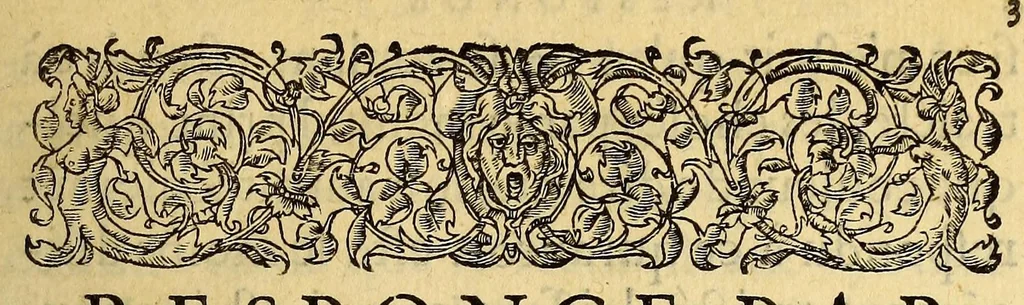 An illustration from Responce par le chevalier de Villegaignon aux Remonstrances faictes à la royne mere du roy, 1561, leaf 9