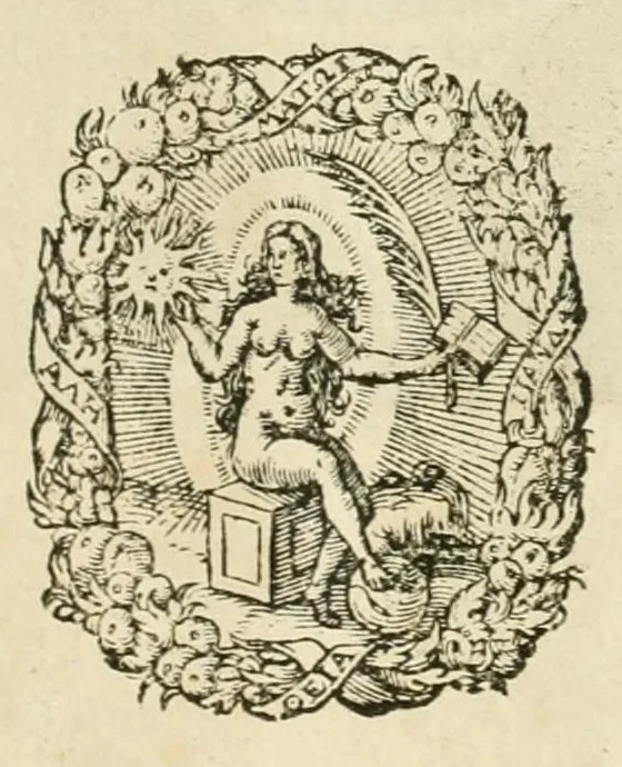 An illustration from Responsvm ad Hoplocrisma-Spongvm M. Fosteri presbiteri : ab ipso ad vngventi armarii validitatem delendam ordinatvm : hoc est, Spongiae M. Fosteri presbyteri expressio sev elisio : in qua virtuosa spongiae ipsius potestas in detergendo vnguentum armarium, ex primitur, eliditur ac funditus aboletur : ac tandem immodestia & erga fratres suos incivilitas, aceto veritatis acerrimo corrigitur & penitus extinguitur, 1638, leaf 3