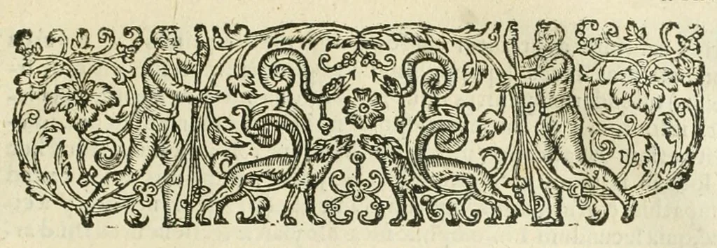 An illustration from Responsvm ad Hoplocrisma-Spongvm M. Fosteri presbiteri : ab ipso ad vngventi armarii validitatem delendam ordinatvm : hoc est, Spongiae M. Fosteri presbyteri expressio sev elisio : in qua virtuosa spongiae ipsius potestas in detergendo vnguentum armarium, ex primitur, eliditur ac funditus aboletur : ac tandem immodestia & erga fratres suos incivilitas, aceto veritatis acerrimo corrigitur & penitus extinguitur, 1638, leaf 5