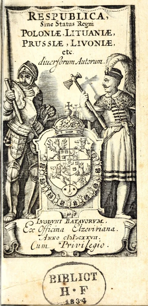 An illustration from Respublica, siue, Status regni Poloniae, Lituaniae, Prussiae, Livoniae, etc., 1627, leaf 5
