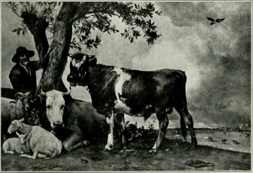 An illustration from Restaurant Rijks-Museum Amsterdam, 1908, leaf 74