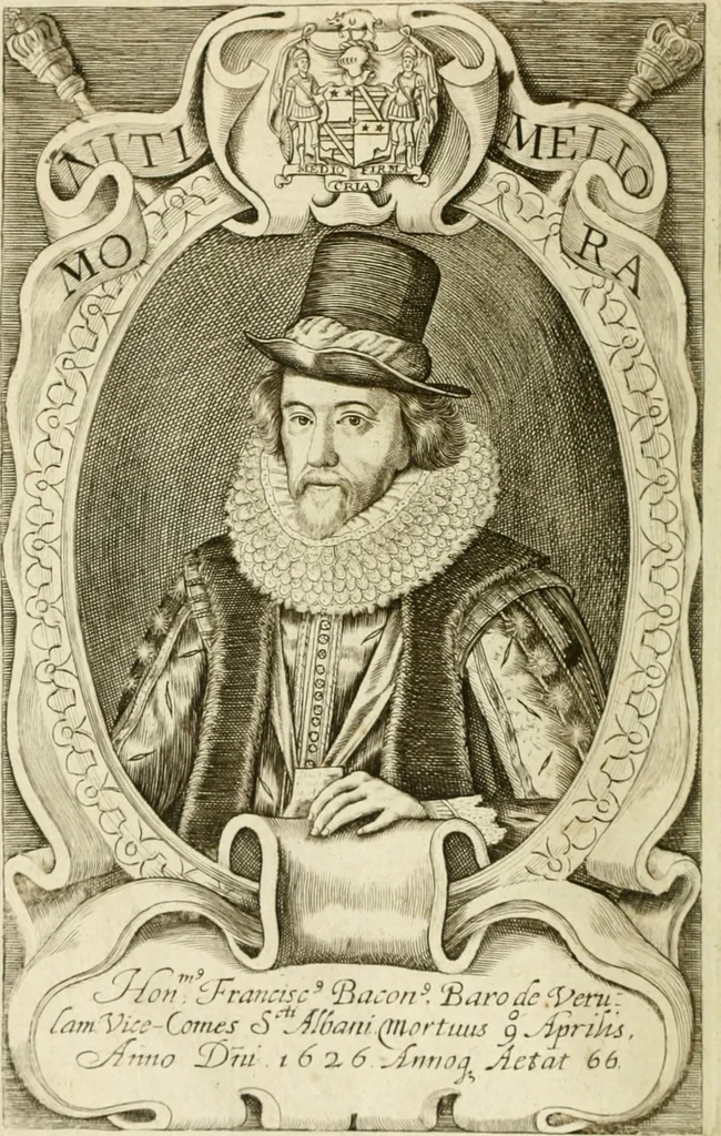 An illustration from Resuscitatio; or, Bringing into publick light severall pieces, of the works, civil, historical, philosophical, & theological, hitherto sleeping, of the Right Honourable Francis Bacon. According to the best corrected coppies. Together, with his Lordships life, 1657, leaf 5