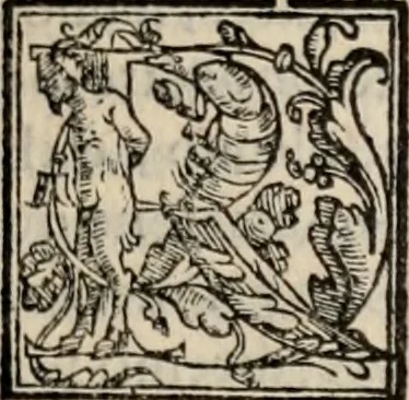 An illustration from Retorica ... amplissimamente tradotta, & illustrata con dotte & vtilissime digressioni, 1597, leaf 180