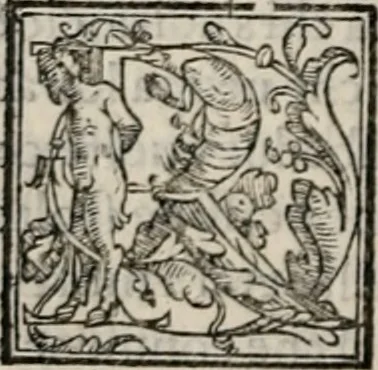 An illustration from Retorica ... amplissimamente tradotta, & illustrata con dotte & vtilissime digressioni, 1597, leaf 87