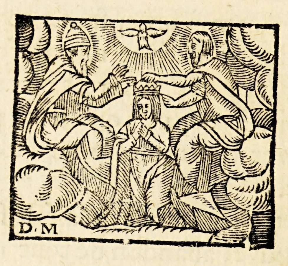An illustration from Retraites de la venerable mere Marie de l'Incarnation religieuse Ursuline. : Avec une exposition succinte du Cantiques des Cantiques, 1682, leaf 152