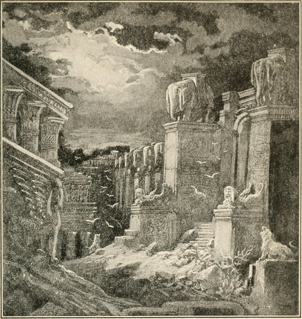 An illustration from The return of Jesus ; an earnest review of the scriptural evidences which establish the great Christian doctrine of the second coming of Christ, together with a close study of the prophecies relating to this glorious event and the fulfillment of these prophecies in the present generation, 1917, leaf 118