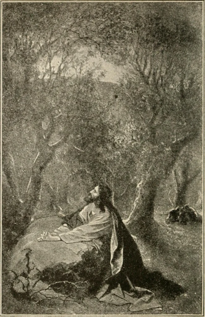An illustration from The return of Jesus ; an earnest review of the scriptural evidences which establish the great Christian doctrine of the second coming of Christ, together with a close study of the prophecies relating to this glorious event and the fulfillment of these prophecies in the present generation, 1917, leaf 13