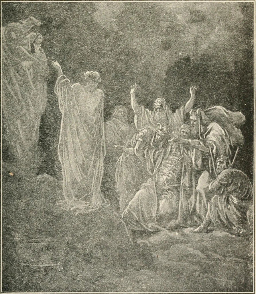 An illustration from The return of Jesus ; an earnest review of the scriptural evidences which establish the great Christian doctrine of the second coming of Christ, together with a close study of the prophecies relating to this glorious event and the fulfillment of these prophecies in the present generation, 1917, leaf 56