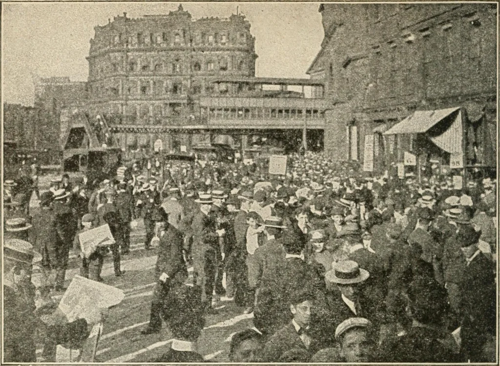 An illustration from The return of Jesus ; an earnest review of the scriptural evidences which establish the great Christian doctrine of the second coming of Christ, together with a close study of the prophecies relating to this glorious event and the fulfillment of these prophecies in the present generation, 1917, leaf 57