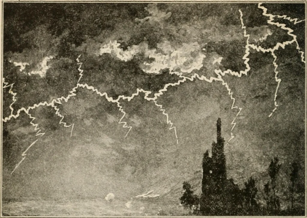 An illustration from The return of Jesus ; an earnest review of the scriptural evidences which establish the great Christian doctrine of the second coming of Christ, together with a close study of the prophecies relating to this glorious event and the fulfillment of these prophecies in the present generation, 1917, leaf 97