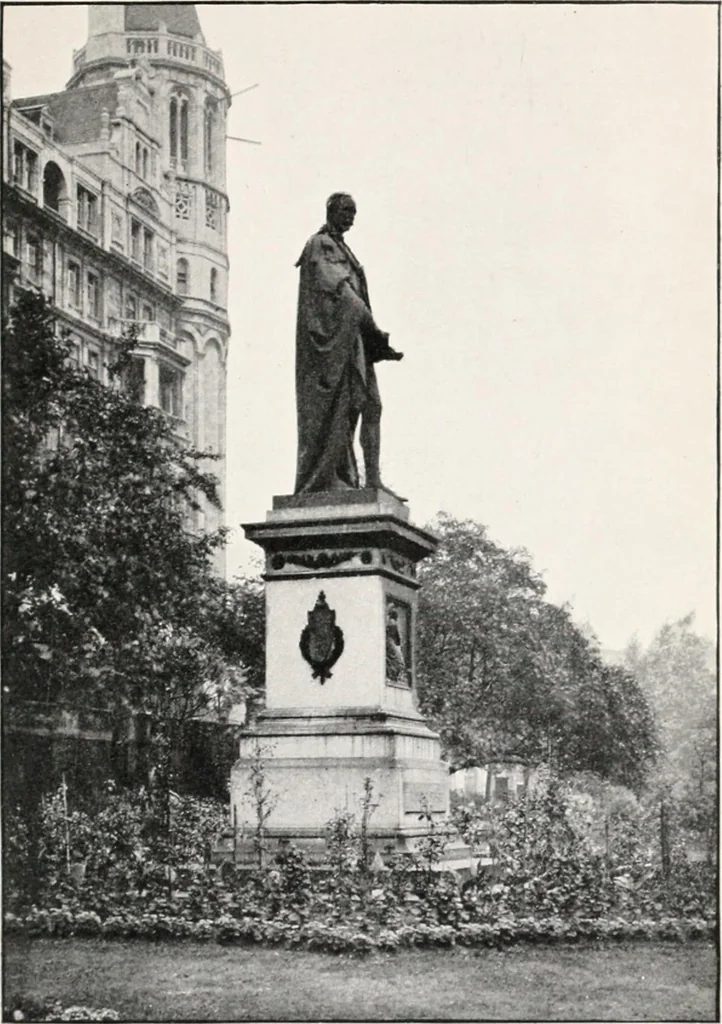 An illustration from Return of outdoor memorials in London, other than statues on the exterior of buildings, memorials in the nature of tombstones, memorial buildings and memorial trees, 1910, leaf 36