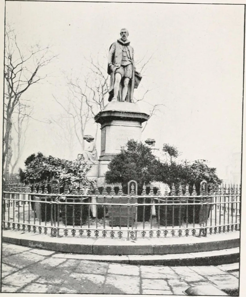 An illustration from Return of outdoor memorials in London, other than statues on the exterior of buildings, memorials in the nature of tombstones, memorial buildings and memorial trees, 1910, leaf 58
