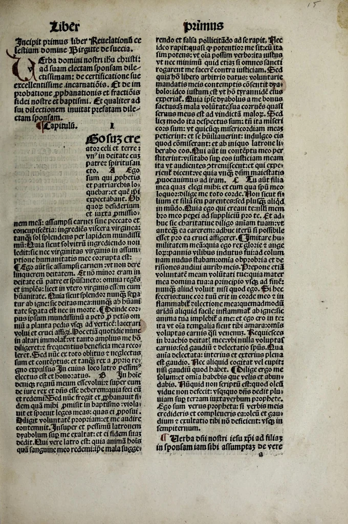 An illustration from Revelationes sancte Birgitte, 1500, leaf 33