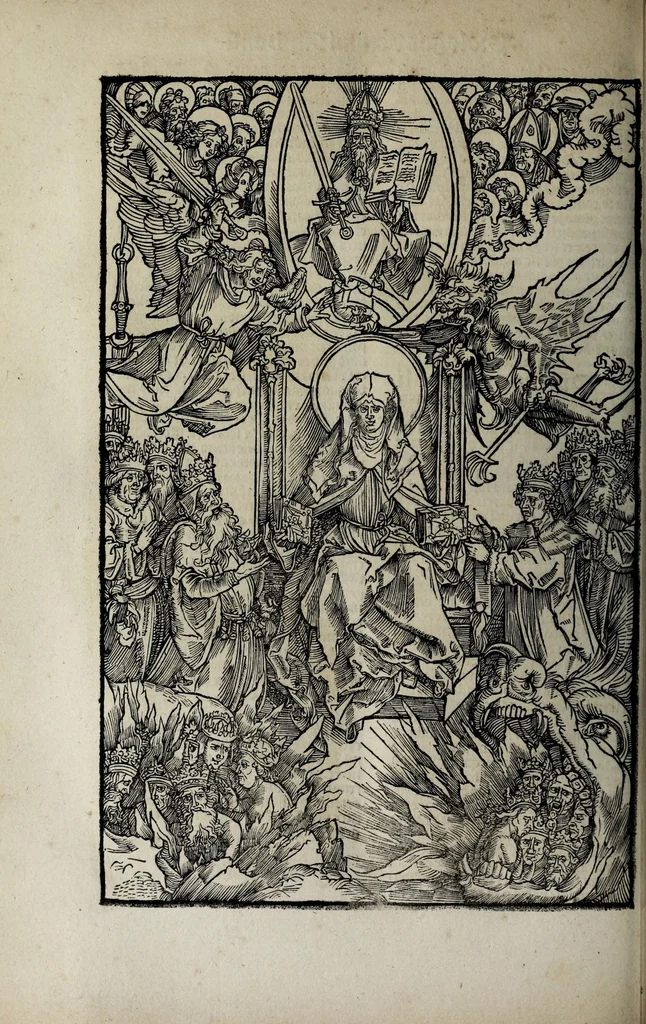 An illustration from Revelationes sancte Birgitte, 1500, leaf 452