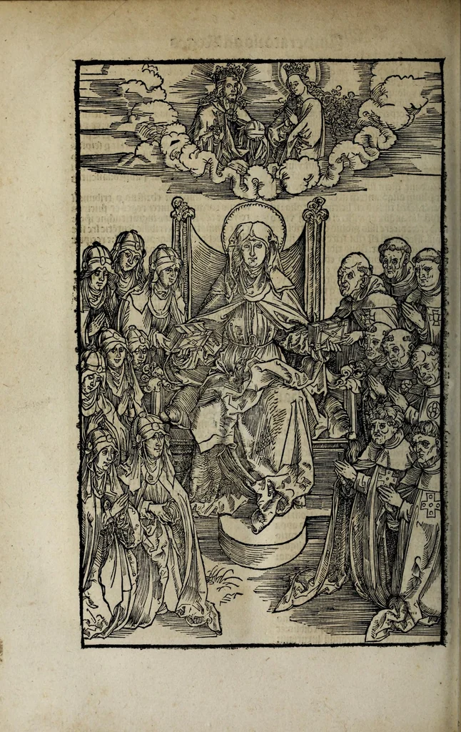 An illustration from Revelationes sancte Birgitte, 1500, leaf 488